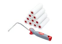 ProDec 11 piece 4" High Density Foam Mini Paint Rollers and Frame for Gloss and Satin Paints