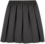 Gadgets Mafia Box Pleated School Uniform Skirt for Girls Round Elasticated Waist Age 13-14 Years Grey