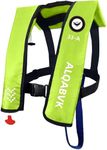 Aldabvk Adult Automatic Inflatable lifejacket, A-33, Buoyancy Vest, Outdoor Water Sports, Buoyancy of 330 pounds, Adjustable seat Belt Size, 33 gram Carbon Dioxide Cylinder [Fluorescent Green]