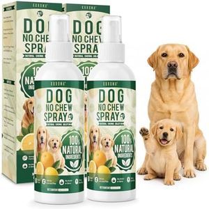 ‌Dog Deterrent Spray – Citrus & Bitter Melon Formula, Stops Chewing, Urine Marking & Licking, No-Chew Corrector for Puppies & Dogs, Colorless Non-Staining Pet Deterrent for Furniture & Carpet, 2 Packs