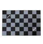 Aucuda Drum Rug, 4x4 ft Drum Mat, Electrical Drum Carpet, Tightly Woven Fabric Music Rug with Non-Slip Grip Bottom, Soundproof Rug Pads Drum Accessories for Drum Set, Great for Drummers