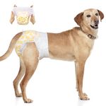 Dono Dog Nappies Female with Full Wrapped Stretchy Waist,10 PCS,Dog Diapers Female,Dog Heat Pants Disposable,Super Absorbent Leak-Proof,Dog nappies for Dogs in Heat,Period, Incontinence,Training