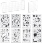 UCEC 8 Sheets Clear Stamps Set, 2 P