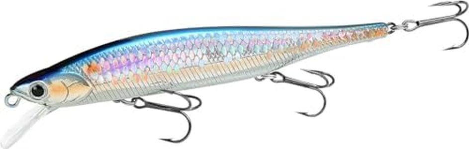 LUCKY CRAFT Lightning Pointer 110SP, Jerkbait side by side Action Tournament Winning Perfect Wobbling Freshwater Lake Bass Fishing Champion Bait (270 MS American Shad)
