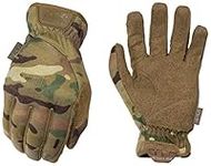 Mechanix Wear: FastFit Tactical Gloves with Elastic Cuff for Secure Fit, Work Gloves with Flexible Grip for Multi-purpose Use, Durable Touchscreen Capable Safety Gloves for Men (MultiCam, Large)