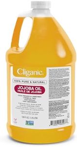 Cliganic Jojoba Oil Non-GMO, Bulk Gallon 128oz | 100% Pure, Natural Cold Pressed Unrefined Hexane Free Oil for Hair & Face