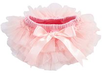 Baby Girls Tutu Bloomer with Diaper Cover Newborn-24M Ruffled Skirts (CA/US, Age, 6 Months, 12 Months, Light Pink)