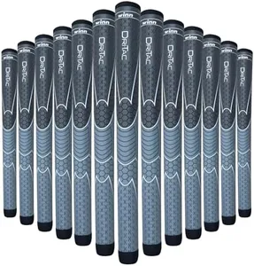 WINN TITANUN DRI-TAC OVERSIZE- LATEST SERIES 13 Pieces DarkGrey/SilverGrey Golf Grip - Non-Slip & Cushioned Comfort - Incredible Comfort & Moisture-Wicking - Shock Absorption Benefits for Pain-Free