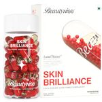 Beautywise Dual Action Skin Brilliance 4X Liposomal Glutathione With Nac|Dual Action 30 Capsules|L-Lysine,Grape Seed & Vitamin C |For Skin Brightening & Glow|(Pack of 1)