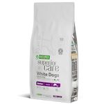 Nature's Protection Superior Care Grain Free Dry Dog Food for Junior White Dogs - Hypoallergenic Dog Food with Salmon, Omega 3 & 6 - Reduces Tear Stains, Promotes Healthy Skin & Coat, 10kg
