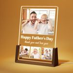 LUCKOR Personalized Funny Gifts for Women, Custom Acrylic Plaques with Photo Text, Custom LED Walnut Photo Frame Gifts for Her and Him, Unique Birthday Gifts for Women, Men, Wives, Sisters, and Friends