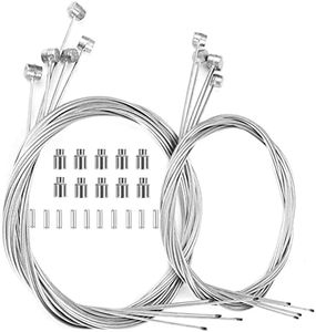 Hapleby 10PCS Premium Bike Brake Cable, Professional Bicycle brake line for Mountain, Free For End Caps and End Ferrule