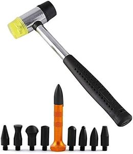 Outils GS PDR Kit de débosselage de carrosserie sans peinture de10 articles. Marteau en caoutchouc, pointeaux. Pour débosselage de voiture, de porte de réfrigérateur