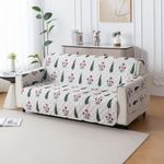House of Quirk 'Mughal Series' Anti-Slip Sofa Cover Mat with Pocket | Polyester Couch Protector for Pets, Kids & Spills (Shalimar Garden, 180x170cm, Three Seater)