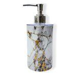 EMOH ROCED liquid Soap Dispenser|Sanitizer Dispenser, Lotion, Shampoo Dispenser | Handwash Bottle for Kitchen | Soap Dispenser for Wash Basin 300ML (Marble White)