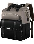 FALANKO Black-women-laptop-backpack, Greyblack, 15.6inch, Backpack for Women