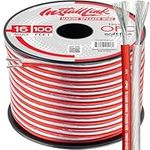 Install Link 16 AWG Gauge Speaker Wire Cable (Tinned Oxygen Free Copper OFC) - 100 Feet