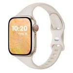 Slim Band Compatible with Apple Watch Bands 38mm 40mm 41mm 42mm 44mm 45mm 49mm for Women Men,Soft Thin Narrow Silicone Sport Strap Wristbands for iWatch Series 9 8 7 6 5 4 3 2 1 SE Ultra/Ultra 2