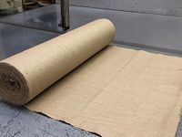 10m Long x 72 Inch (1.83m) Wide, 10oz Weight, Natural Hessian Jute Sack Fabric For Paint Balling, Screening, Weed Control