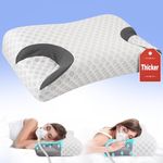 IKSTAR CPAP Pillow for Side Sleeper, Sleep Apnea Pillow for Sleeping, CPAP Nasal Pillows Suit for All CPAP Masks User, Cervical Memory Foam Neck Support Pillow Relief Neck Pain for Side Back Sleepers