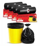 Shalimar Premium Garbage Bags Size 17 X 19 Inches (Small) 120 Bags (4 rolls) Dustbin Bag/Trash Bag - Black Color