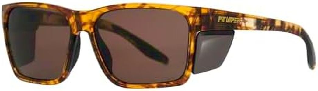 Pit Viper Revlock | Z87+ Safety Glasses with Removable Latching Side Shields | Polarized Scratch Resistant Shatterproof Lenses | No-Slip Grip | Sporty Style