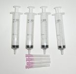 X4 10Ml Syringes + Blunt Nozzles (Nozzels) for Refilling Your Ciss Or Refillable Cartridges