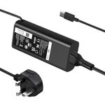 65W USB C Laptop Charger Adapter for Dell Latitude 3420 5440 5340 5330 5320 5420 5430 5290 5520 7212 7275 7390 7420，XPS 12 9250/13 9350,Chromebook 3100 3400 5190 Type C Power Supply Cord