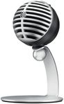 Shure MV5 Digital Condenser Microphone with Cardioid - Plug-and-play with iOS, Mac, PC, Onscreen Control w/ShurePlus MOTIV Audio App, Includes USB and Lightning Cables (1m each) - Gray w/Black Foam