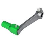 F FIERCE CYCLE 0.47 Inch Motorbike Folding Gear Shifter Lever Gray and Green