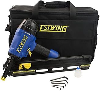 Estwing EFR3490 Pneumatic 34 Degree 3-1/2" Clipped Head Framing Nailer Ergonomic and Lightweight Nail Gun with Depth Adjust, Select Fire Trigger, and Removeable No Mar Tip and Padded Bag Included