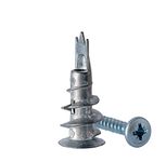 NCaan Heavy Duty Metal Self-Drill Plasterboard Fixings with Screws—Superior Tight Grip & Strong Hold—Plasterboard Wall Fixing—Driva Plasterboard Fixings—Metal Self-Drill Anchor 31mm (Pack of 10)