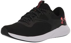 UNDER ARMOUR Women's Charged Aurora 2 Cross Trainer, (004) Black/Black/After Burn, 6.5