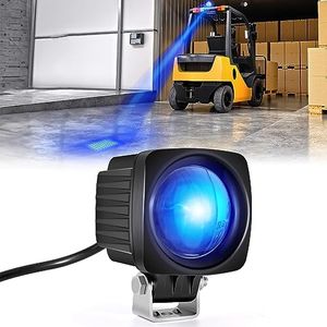 eTzone New Square LED Forklift Safety Lights Blue DC 12-100V Forklift Backup Lights 10W Warehouse Pedestrian Warning Spotlight