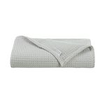 Aston & Arden Luxury Waffle Weave Cotton Throw Blankets (King, Light Grey), Warm Blanket for Bedrooms, Livingrooms, and Travel