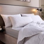 Snuggledown Luxury Goose Feather & Down Pillows 4 Pack - Ethically Sourced 85:15 Blend, Medium Support Bed Pillow for Back Sleepers | UK-Made, Cotton Cover, Washable (48 x 74cm)