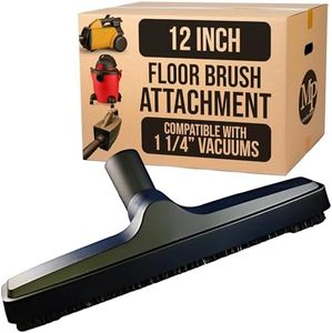 Genuine MP Soft Touch Deluxe Vacuum Cleaner or Central VAC Hardwood and Bare Floor or Wall Brush. Natural Delicate Horse Hair Bristles for Thorough Cleaning. (12 inch)