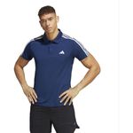 Adidas Men's Fitted Polo Shirt (IB8108_DKBLUE/White S)