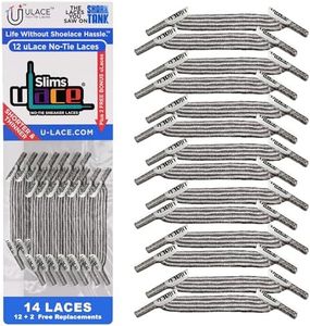 uLace Slims Double Pack - Sparkly Metallic Silver