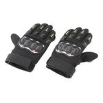 Hellery Longboard Slide Gloves Skateboard Gloves Foam Protector Downhill Longboarding Skate Gloves with Slider Puck - Black