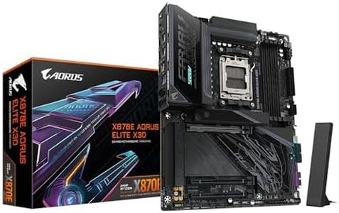 GIGABYTE X870E AORUS Elite X3D AMD AM5 LGA 1718 ATX Motherboard, Supports AMD Ryzen 9000/8000/7000 Series Processors, DDR5, 16+2+2 Power Phase, 4X M.2, PCIe 5.0, WiFi 7, 5 GbE, 5-Year Warranty