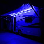 Seagen RV Led Awning Party Light, Led Awning Strip Light for Camper Motorhome Travel Trailer Concession Stands Food Trucks, Light Up Canopy Area for BBQ Play Cards, 5m(16.4ft), Dc 12v, Blue