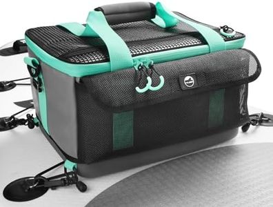YVLEEN Paddle Board Cooler, Upgraded Waterproof Hard Bottom, SUP Cooler Durable PVC Material Paddle Board Deck Bag with Mesh Front Pocket, Super Capacity for paddleboards and Kayaking Accessories