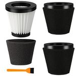 Replacement Scorpion Handheld Vacuum Cleaner Filter with Brush for Dirt Devil Style F117, Fits Dirt Devil Model SD20005RED, SD30025B & BD22025, Compare to Parts AD40117 (3 Pack)