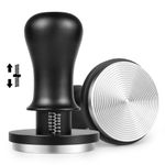 NOTSEK Coffee Tamper 54mm, Calibrated Spring Loaded 54mm Tamper with 30lbs Contact Pressure, 304 Stainless Steel Espresso Tamper Ripple Base for Portafilter 54mm