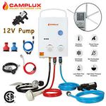 Camplux Propane Gas Outdoor Hot Water Heater W/12V Pump On Demand Camping Shower