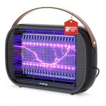 Buzbug LED Fly Zapper Indoor, LED Bulbs Up to 50,000 Hours, Sustainable Less Power, Durable High-Voltage Electric Mosquito Zapper, Fly Trap Mosquito Trap, Fly Killer (Black)