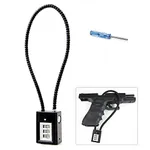 Trigger Lock 3 Digit Combination 15 Inch Gun Cable Lock Compatible with Pistols Hand Gun Rifles Bb Gun Shotguns (1PCS)