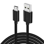 Micro USB Fast Charging Cable for Xiaomi Poco C3 Micro Usb Cable For Smartphone | Micro USB Tangle-free, Sturdy Micro USB Cable with 3A Fast Charging & 480mbps Data Transmission Unbreakable 60W / 3A Fast Charging 1m Micro USB Cable for Smartphones, Tablets, Laptops & other Micro USB devices, 480Mbps Data Sync, Quick Charge 3.0-QH1, BLACK