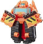 Transformers Playskool Heroes Rescue Bots Academy Wedge the Construction-Bot Converting Toy, 4.5-Inch Figure, Toys for Kids Ages 3 and Up